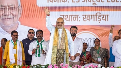 Amit Shah also hit out at RJD leader and Opposition chief ministerial candidate Tejashwi Yadav over his remarks on law and order. (@AmitShah) Amit Shah also hit out at RJD leader and Opposition chief ministerial candidate Tejashwi Yadav over his remarks on law and order. (@AmitShah)