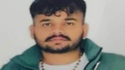 Lakhvinder Kumar, a fugitive gangster associated with the Lawrence Bishnoi gang. Kumar, who had an Interpol Red Notice issued against him, was deported from the United States on Saturday. (PTI)