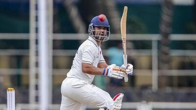 Mumbai’s Ajinkya Rahane during the Ranji Trophy match against Chhattisgarh at the Sharad Pawar Cricket Academy BKC, in Mumbai. (PTI) Mumbai’s Ajinkya Rahane during the Ranji Trophy match against Chhattisgarh at the Sharad Pawar Cricket Academy BKC, in Mumbai. (PTI)