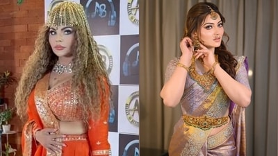 Rakhi Sawant reacts to being compared to Urvashi Rautela. Rakhi Sawant reacts to being compared to Urvashi Rautela.