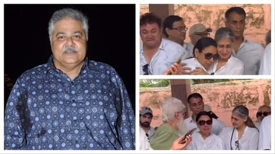 Satish Shah's last rites were performed on Sunday morning in Vile Parle, Satish Shah's last rites were performed on Sunday morning in Vile Parle,