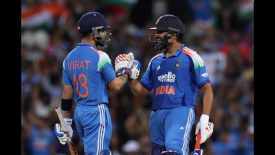 Sydney on Saturday indicated that Ro-Ko are not finished yet, and fans are likely to see them bat at least until the 2027 World Cup in South Africa (REUTERS) Sydney on Saturday indicated that Ro-Ko are not finished yet, and fans are likely to see them bat at least until the 2027 World Cup in South Africa (REUTERS)