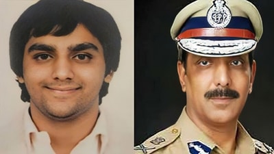 Former Punjab DGP Mohammad Mustafa (right) and his son son, Aqil Akhtar. (X) Former Punjab DGP Mohammad Mustafa (right) and his son son, Aqil Akhtar. (X)