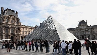 French authorities reportedly arrested two in connection with the Louvre heist. (AFP)