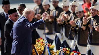 Donald Trump's warm reception reflects the strong diplomatic ties between the United States and Malaysia. (AFP)