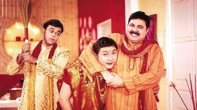 Satish Shah (R) with Rajesh Kumar (C) and Sumeet Raghavan (L) in Sarabhai vs Sarabhai. Satish Shah (R) with Rajesh Kumar (C) and Sumeet Raghavan (L) in Sarabhai vs Sarabhai.