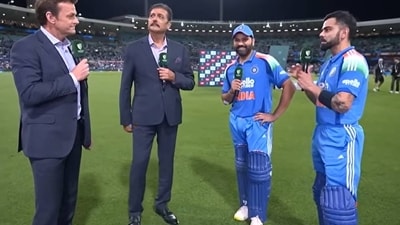 Virat Kohli and Rohit Sharma in conversation with Ravi Shastri and Adam Gilchrist (Cricket Australia screengrab) Virat Kohli and Rohit Sharma in conversation with Ravi Shastri and Adam Gilchrist (Cricket Australia screengrab)