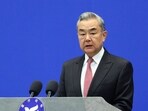 Chinese Foreign Minister Wang Yi delivers delivers his speech at the opening ceremony of the Lanting Forum in Beijing, China, October 27, 2025. REUTERS/Maxim Shemetov