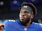 Tyrone Tracy Jr. shares how he encouraged other players after his injury. (Photo by ELSA / GETTY IMAGES NORTH AMERICA / Getty Images via AFP)