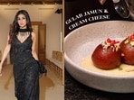 Mouni Roy; Cream Cheese Gulab Jamun