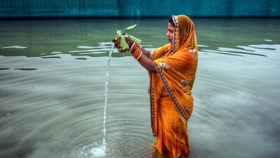 ছট পুজোর দিনেই সুকর্মা যোগ! (ছবি সৌজন্য - ANI)