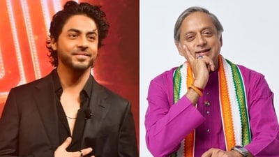 Aryan Khan and Shashi Tharoor