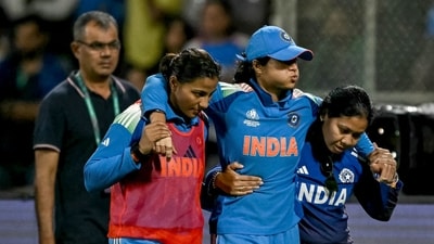 Pratika Rawal ruled out of remainder of Women's World Cup. (AFP)