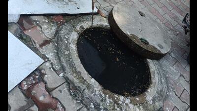 Chandigarh’s sewer network, dating back to 1955, was originally designed for a much smaller population (HT File) Chandigarh’s sewer network, dating back to 1955, was originally designed for a much smaller population (HT File)