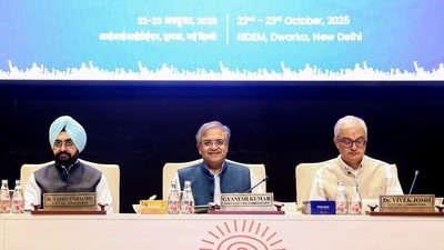 Chief Election Commissioner Gyanesh Kumar, along with Election Commissioners Sukhbir Singh Sandhu and Vivek Joshi. (ECI/X) Chief Election Commissioner Gyanesh Kumar, along with Election Commissioners Sukhbir Singh Sandhu and Vivek Joshi. (ECI/X)