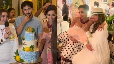 Malaika Arora celebrated her 50th birthday in Goa. Malaika Arora celebrated her 50th birthday in Goa.