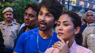 Shahid Kapoor and Mira Rajput during a visit to Delhi. (PTI File Photo) Shahid Kapoor and Mira Rajput during a visit to Delhi. (PTI File Photo)