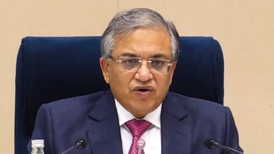Chief Election Commissioner Gyanesh Kumar addresses a press conference in New Delhi, Monday, Oct 27, 2025. (PTI)