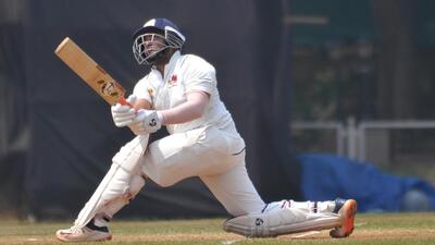 Prithvi Shaw smashed the third fastest first-class double century. (HT Photo) Prithvi Shaw smashed the third fastest first-class double century. (HT Photo)