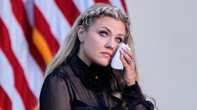 Erika Kirk, widow of conservative political activist Charlie Kirk. (AP) Erika Kirk, widow of conservative political activist Charlie Kirk. (AP)