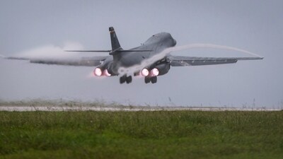 The two B-1B bombers took off from a base in the northern US state of North Dakota. (AP File) The two B-1B bombers took off from a base in the northern US state of North Dakota. (AP File)