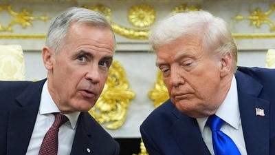 President Donald Trump and Canadian Prime Minister Mark Carney (AP/File) President Donald Trump and Canadian Prime Minister Mark Carney (AP/File)