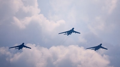 Several J-10 fighters flew in combat formation to a designated target airspace, and multiple H-6K bombers went to the waters and airspace around Taiwan, reported state media (REUTERS/Representational)