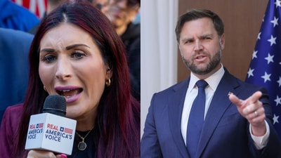 Loomer said that Vance’s wife “isn’t a Muslim”. (AP/ Reuters) Loomer said that Vance’s wife “isn’t a Muslim”. (AP/ Reuters)