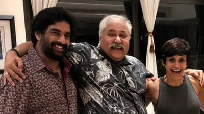 R Madhavan shared a picture where he was seen with Mandira Bedi and Satish Shah. R Madhavan shared a picture where he was seen with Mandira Bedi and Satish Shah.