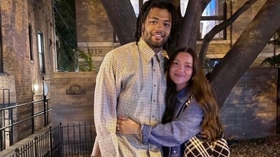 Rome Odunze and Alannah Davidson have been dating each other since March 2022. (X/@NFLUpdatesOnX) Rome Odunze and Alannah Davidson have been dating each other since March 2022. (X/@NFLUpdatesOnX)