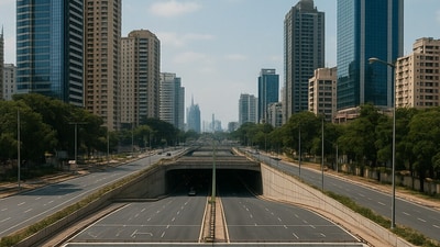 Bengaluru authorities plan to allow high-rises in environmentally sensitive areas to attract private investment for the controversial and expensive tunnel road project. ((AI generated image))