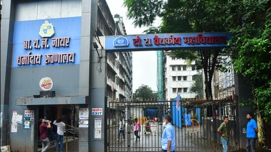 A view of Nair Hospital (Photo by Bhushan Koyande/HT Photo)