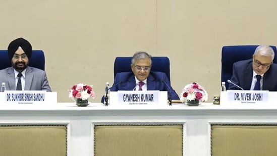 Election Commission of India press conference on Monday, October 27. Election Commission of India press conference on Monday, October 27.
