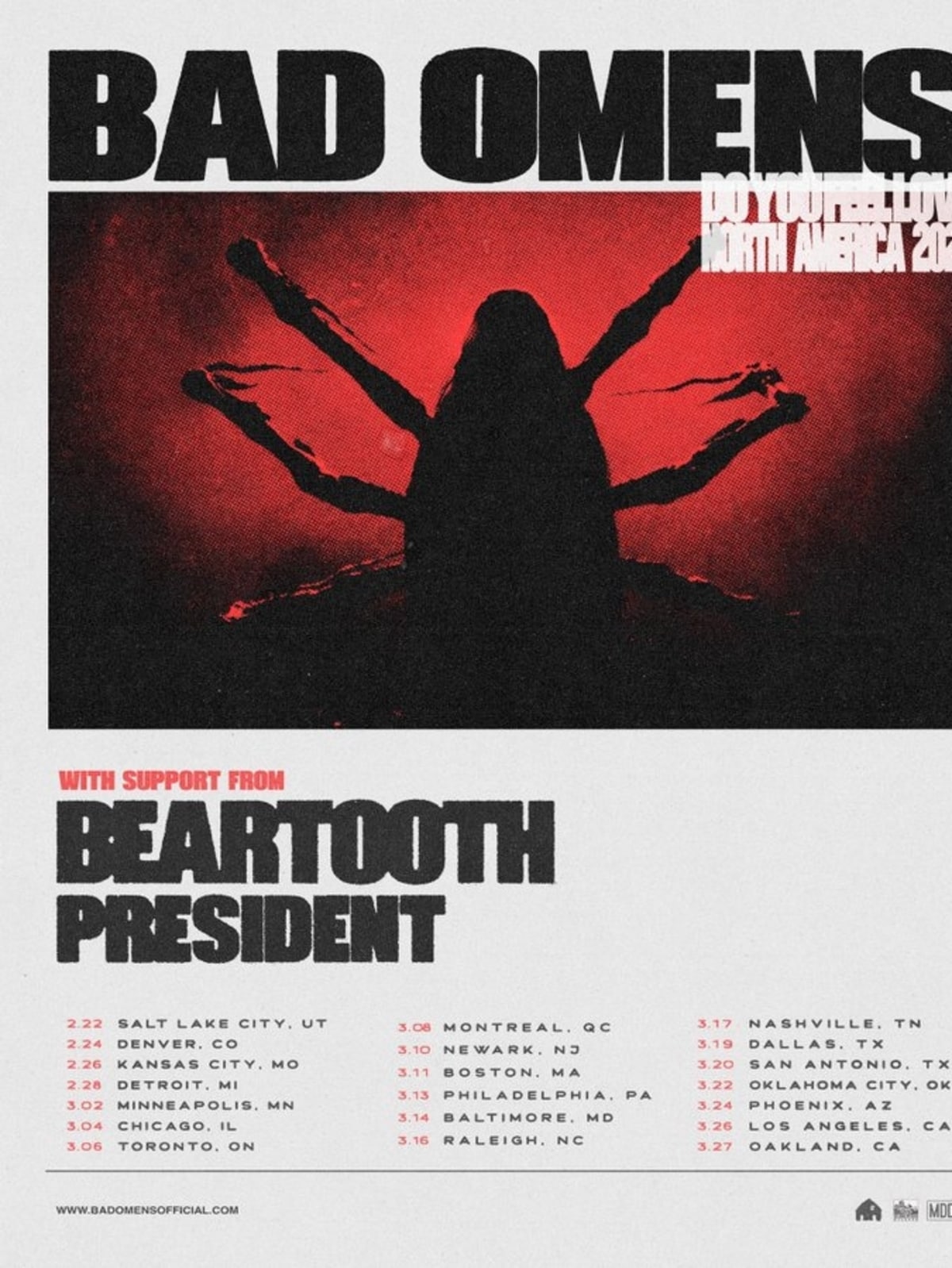 Bad Omens announces 2026 North American arena tour: Show dates