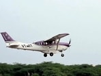 Kanpur: The aircraft to be used for the first cloud-seeding trial in the national capital takes off from Kanpur, Tuesday, Oct. 28, 2025. Kanpur: The aircraft to be used for the first cloud-seeding trial in the national capital takes off from Kanpur, Tuesday, Oct. 28, 2025.