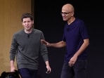 OpenAI CEO Sam Altman (left) and Microsoft CEO Satya Nadella
