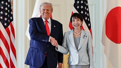 Japan to gift 250 cherry trees and fireworks for America’s 250th anniversary after Trump-Takaichi talks. (@WhiteHouse X/ANI Photo) Japan to gift 250 cherry trees and fireworks for America’s 250th anniversary after Trump-Takaichi talks. (@WhiteHouse X/ANI Photo)