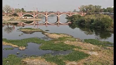 As Lucknow’s population continues to expand, cleaning the Gomti and setting up new sewage treatment plants (STPs) have become major challenges for the administration. (File photo) As Lucknow’s population continues to expand, cleaning the Gomti and setting up new sewage treatment plants (STPs) have become major challenges for the administration. (File photo)
