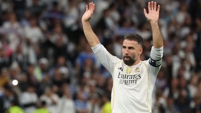 Real Madrid's right back Dani Carvajal sustains a knee injury. (AFP)