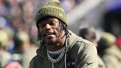 Baltimore Ravens star Lamar Jackson was ruled out due to a hamstring injury in Week 4. (Getty Images via AFP) Baltimore Ravens star Lamar Jackson was ruled out due to a hamstring injury in Week 4. (Getty Images via AFP)