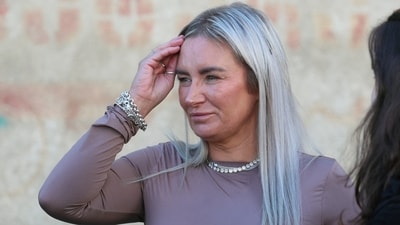 Lyanne Kennedy, mother of British teenager Bella Culley, after a hearing in Tbilisi, Georgia, (REUTERS)