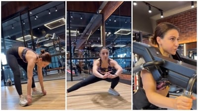 According to Soha Ali Khan, here are some exercises you can do before you start strength training. (Instagram/ Soha Ali Khan) According to Soha Ali Khan, here are some exercises you can do before you start strength training. (Instagram/ Soha Ali Khan)
