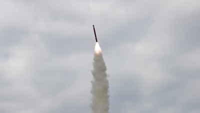 A test of a sea-to-surface cruise missile at an undisclosed place in North Korea, Tuesday, Oct. 28, 2025. (AP) A test of a sea-to-surface cruise missile at an undisclosed place in North Korea, Tuesday, Oct. 28, 2025. (AP)