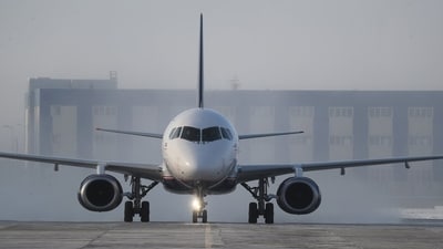 The SJ-100 is a twin-cylinder, narrow-body aircraft for short-haul flights. (company handout) The SJ-100 is a twin-cylinder, narrow-body aircraft for short-haul flights. (company handout)