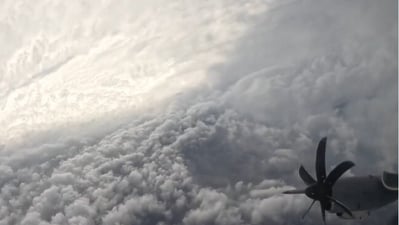 A US Air Force plane from the 53rd Weather Reconnaissance Squadron, known as the Hurricane Hunters, flew straight into the eye of Hurricane Melissa. A US Air Force plane from the 53rd Weather Reconnaissance Squadron, known as the Hurricane Hunters, flew straight into the eye of Hurricane Melissa.