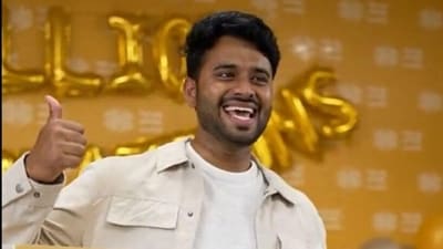 Anilkumar has been in the UAE for just one and a half years. (X/@theuaelottery) Anilkumar has been in the UAE for just one and a half years. (X/@theuaelottery)