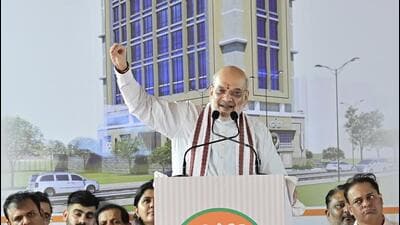 Union home minister Amit Shah (Anshuman Poyrekar/HT Photo) Union home minister Amit Shah (Anshuman Poyrekar/HT Photo)