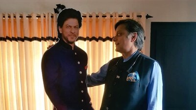 Shah Rukh Khan and Shashi Tharoor