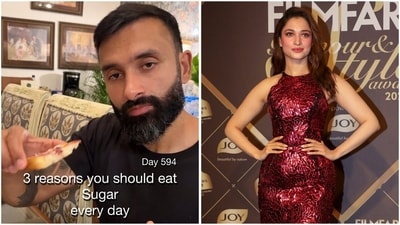 Good news for sweet treat lovers! You don't have to completely cut out sugar to achieve your fitness goals. (instagram/@officialsiddharthasingh, PTI) Good news for sweet treat lovers! You don't have to completely cut out sugar to achieve your fitness goals. (instagram/@officialsiddharthasingh, PTI)