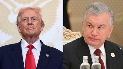 Trump and Mirziyoyev will meet in Washington. (Reuters)